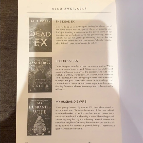 Novel book blood sisters by Jane Corry - Picture 3 of 3